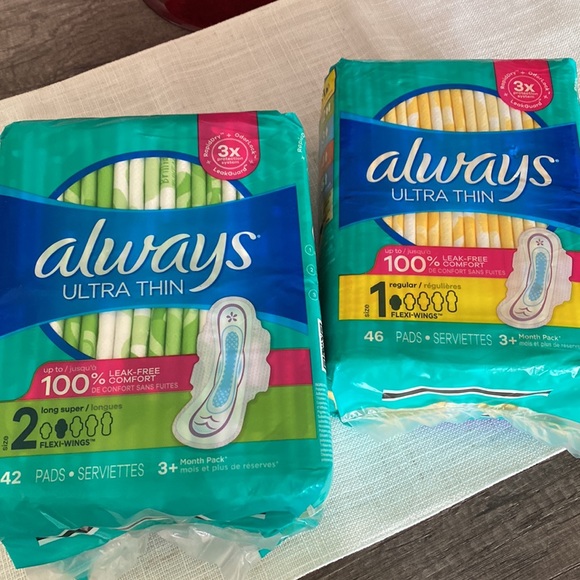 Always ultra thin flexi-wings regular pads 46; 42 pads 2 count - Picture 4 of 4